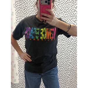 90s Venice Beach T-shirt NEON vintage size medium